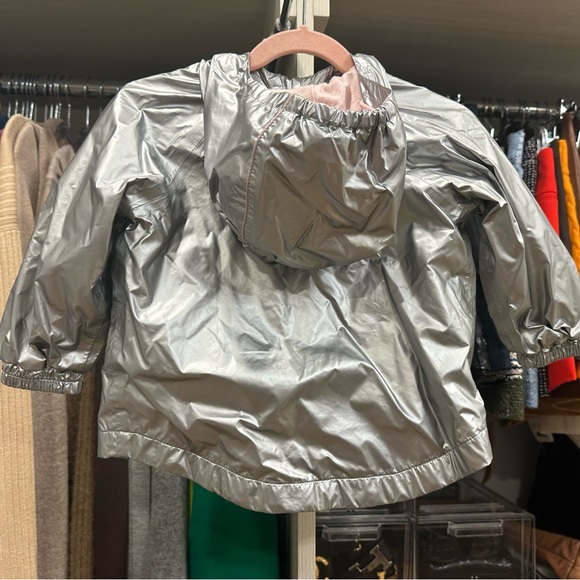 Silver Bonpoint, pink lined water repellent jacket, size 2T. - Picture 5 of 6